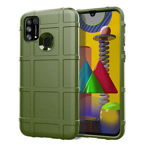 Funda Silicona Ultrafina Goma 360 Grados Carcasa S01 para Samsung Galaxy M31 Prime Edition Verde