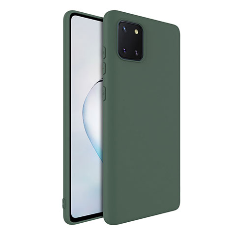 Funda Silicona Ultrafina Goma 360 Grados Carcasa S01 para Samsung Galaxy M60s Verde