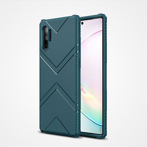 Funda Silicona Ultrafina Goma 360 Grados Carcasa S01 para Samsung Galaxy Note 10 Plus 5G Verde