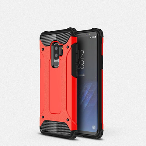 Funda Silicona Ultrafina Goma 360 Grados Carcasa S01 para Samsung Galaxy S9 Plus Rojo