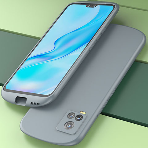 Funda Silicona Ultrafina Goma 360 Grados Carcasa S01 para Vivo V20 Pro 5G Gris