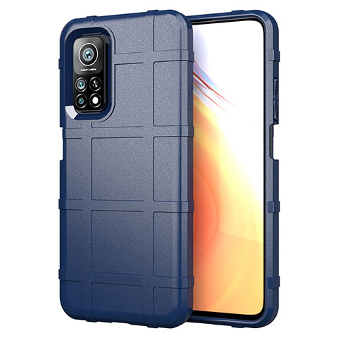 Funda Silicona Ultrafina Goma 360 Grados Carcasa S01 para Xiaomi Mi 10T Pro 5G Azul