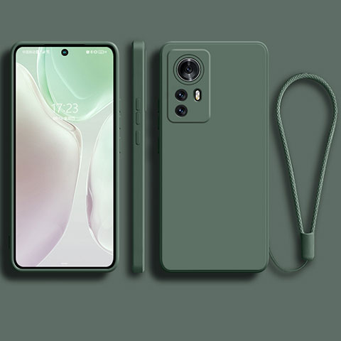 Funda Silicona Ultrafina Goma 360 Grados Carcasa S01 para Xiaomi Mi 12 Pro 5G Verde