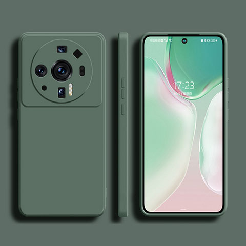 Funda Silicona Ultrafina Goma 360 Grados Carcasa S01 para Xiaomi Mi 12S Ultra 5G Verde