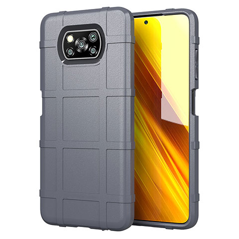 Funda Silicona Ultrafina Goma 360 Grados Carcasa S01 para Xiaomi Poco X3 NFC Gris