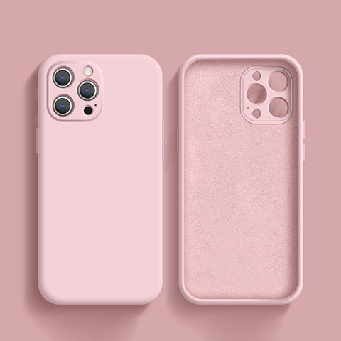 Funda Silicona Ultrafina Goma 360 Grados Carcasa S02 para Apple iPhone 16 Pro Rosa