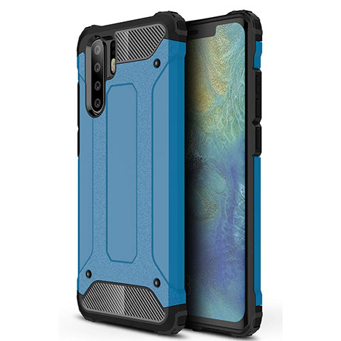 Funda Silicona Ultrafina Goma 360 Grados Carcasa S02 para Huawei P30 Pro New Edition Azul