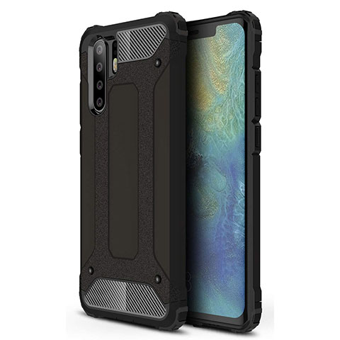 Funda Silicona Ultrafina Goma 360 Grados Carcasa S02 para Huawei P30 Pro New Edition Negro