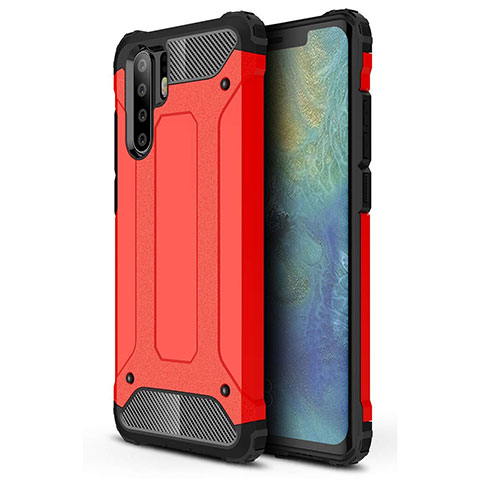 Funda Silicona Ultrafina Goma 360 Grados Carcasa S02 para Huawei P30 Pro New Edition Rojo