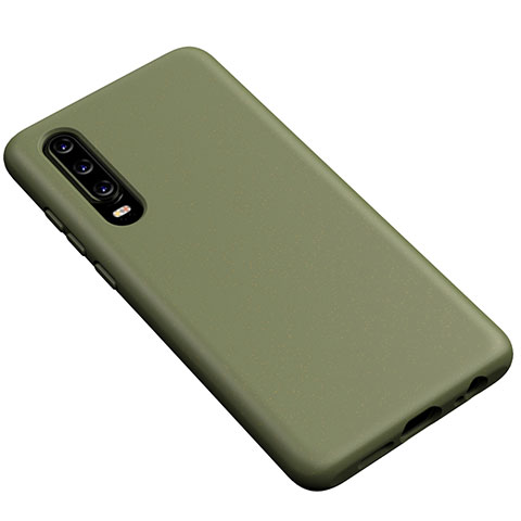 Funda Silicona Ultrafina Goma 360 Grados Carcasa S02 para Huawei P30 Verde