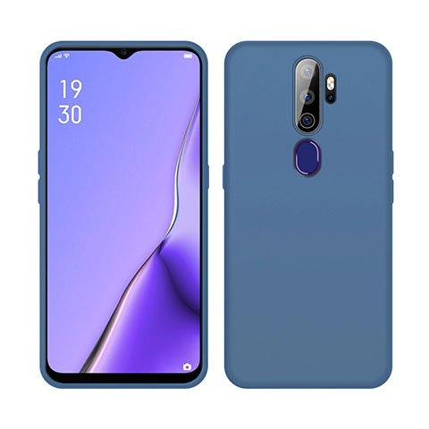 Funda Silicona Ultrafina Goma 360 Grados Carcasa S02 para Oppo A11 Azul