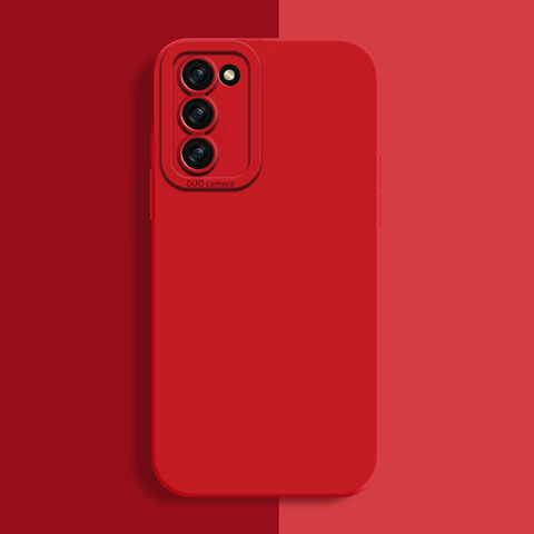 Funda Silicona Ultrafina Goma 360 Grados Carcasa S02 para Oppo A53s 5G Rojo