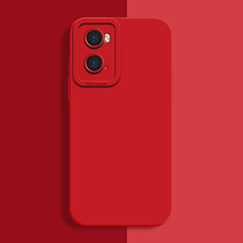 Funda Silicona Ultrafina Goma 360 Grados Carcasa S02 para Oppo A76 Rojo