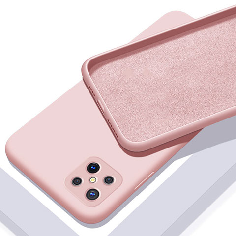 Funda Silicona Ultrafina Goma 360 Grados Carcasa S02 para Oppo A92s 5G Rosa