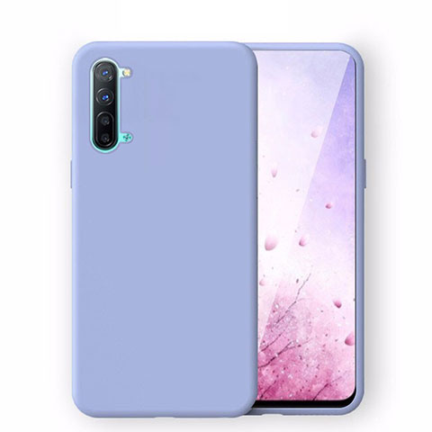 Funda Silicona Ultrafina Goma 360 Grados Carcasa S02 para Oppo F15 Azul Cielo