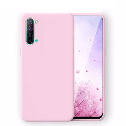 Funda Silicona Ultrafina Goma 360 Grados Carcasa S02 para Oppo F15 Rosa