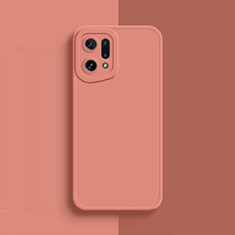 Funda Silicona Ultrafina Goma 360 Grados Carcasa S02 para Oppo Find X5 Pro 5G Rosa