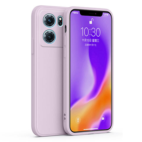 Funda Silicona Ultrafina Goma 360 Grados Carcasa S02 para Oppo K10 5G Purpura Claro