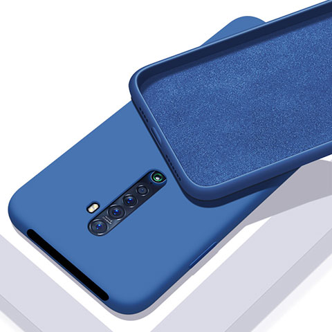 Funda Silicona Ultrafina Goma 360 Grados Carcasa S02 para Oppo Reno2 Azul