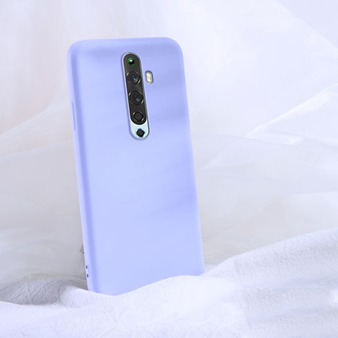 Funda Silicona Ultrafina Goma 360 Grados Carcasa S02 para Oppo Reno2 Z Morado