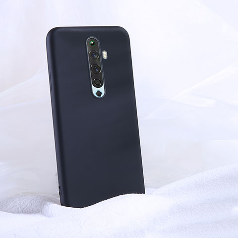 Funda Silicona Ultrafina Goma 360 Grados Carcasa S02 para Oppo Reno2 Z Negro