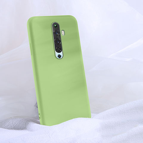 Funda Silicona Ultrafina Goma 360 Grados Carcasa S02 para Oppo Reno2 Z Verde