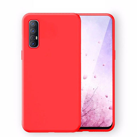 Funda Silicona Ultrafina Goma 360 Grados Carcasa S02 para Oppo Reno3 Pro Rojo