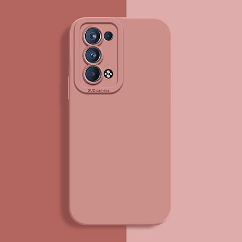 Funda Silicona Ultrafina Goma 360 Grados Carcasa S02 para Oppo Reno6 Pro 5G Rosa