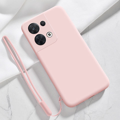 Funda Silicona Ultrafina Goma 360 Grados Carcasa S02 para Oppo Reno9 Pro+ Plus 5G Rosa