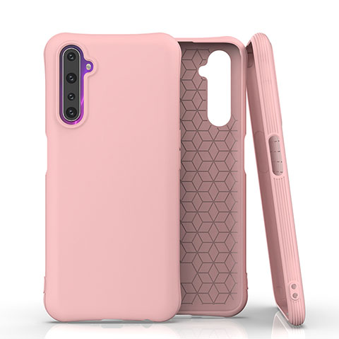 Funda Silicona Ultrafina Goma 360 Grados Carcasa S02 para Realme 6 Pro Rosa