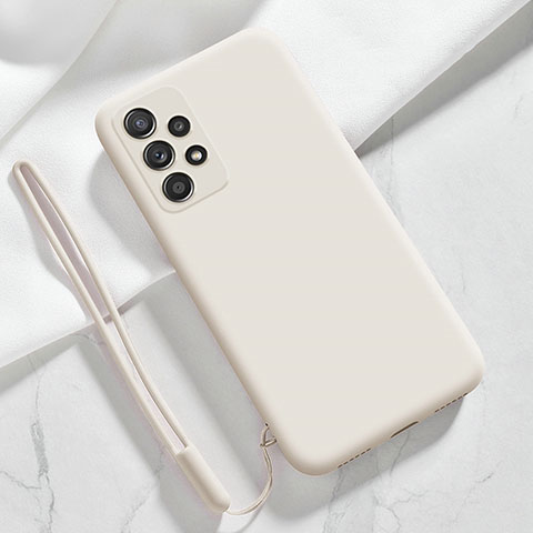 Funda Silicona Ultrafina Goma 360 Grados Carcasa S02 para Samsung Galaxy A23 4G Blanco