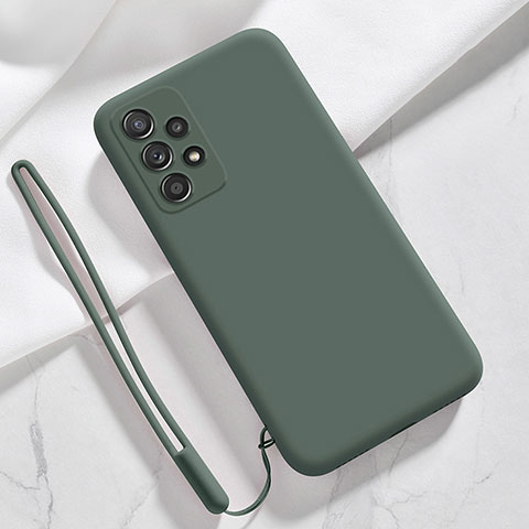 Funda Silicona Ultrafina Goma 360 Grados Carcasa S02 para Samsung Galaxy A32 5G Verde