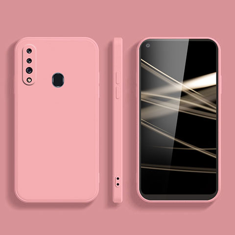 Funda Silicona Ultrafina Goma 360 Grados Carcasa S02 para Samsung Galaxy A60 Rosa