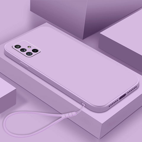 Funda Silicona Ultrafina Goma 360 Grados Carcasa S02 para Samsung Galaxy A71 5G Morado