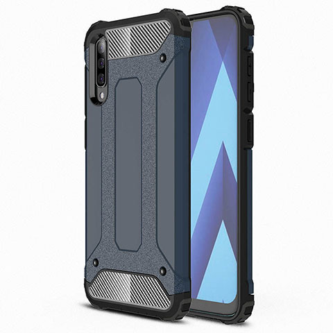 Funda Silicona Ultrafina Goma 360 Grados Carcasa S02 para Samsung Galaxy A90 5G Azul