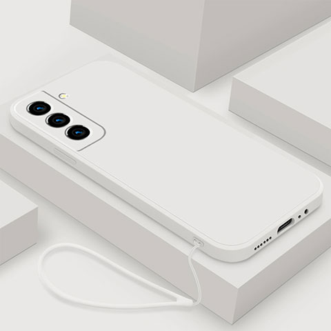 Funda Silicona Ultrafina Goma 360 Grados Carcasa S02 para Samsung Galaxy S24 5G Blanco