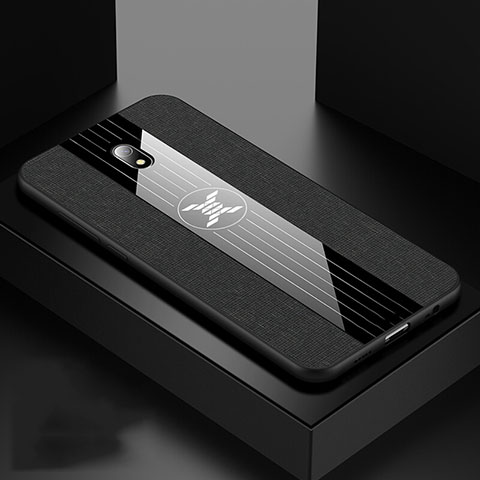 Funda Silicona Ultrafina Goma 360 Grados Carcasa S02 para Xiaomi Redmi 8A Negro