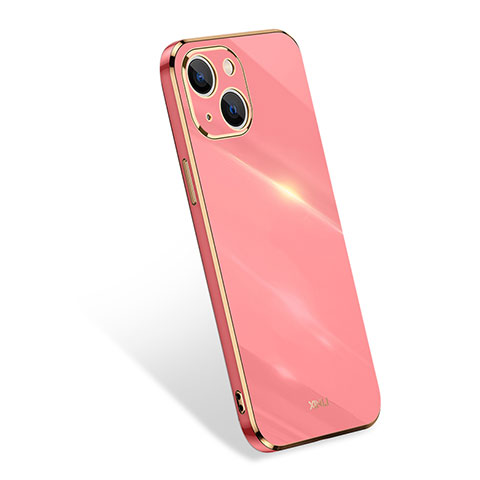 Funda Silicona Ultrafina Goma 360 Grados Carcasa S03 para Apple iPhone 13 Rosa