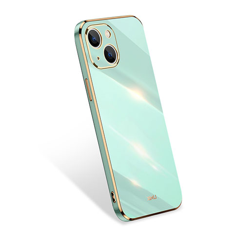 Funda Silicona Ultrafina Goma 360 Grados Carcasa S03 para Apple iPhone 13 Verde