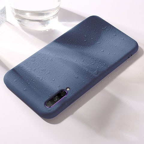 Funda Silicona Ultrafina Goma 360 Grados Carcasa S03 para Huawei P Smart Pro (2019) Azul