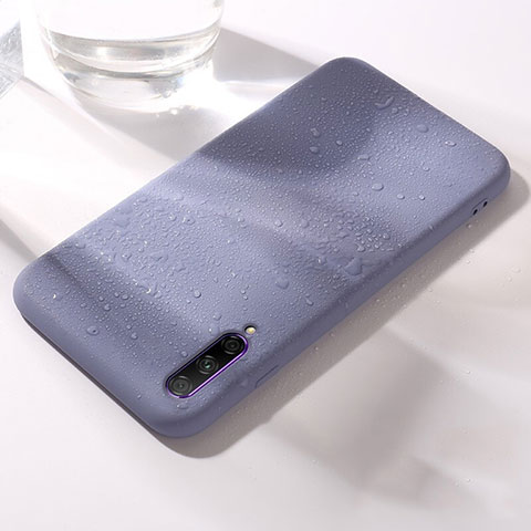 Funda Silicona Ultrafina Goma 360 Grados Carcasa S03 para Huawei Y9s Morado