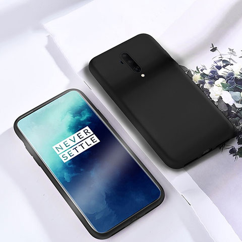 Funda Silicona Ultrafina Goma 360 Grados Carcasa S03 para OnePlus 7T Pro Negro