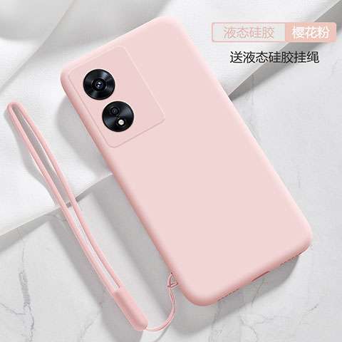 Funda Silicona Ultrafina Goma 360 Grados Carcasa S03 para Oppo A1 Pro 5G Rosa