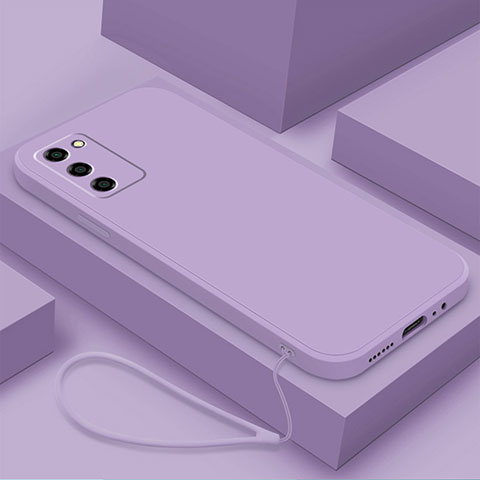 Funda Silicona Ultrafina Goma 360 Grados Carcasa S03 para Oppo A53s 5G Purpura Claro