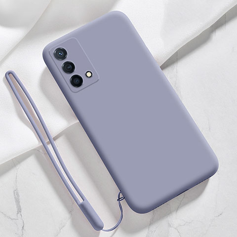 Funda Silicona Ultrafina Goma 360 Grados Carcasa S03 para Oppo K9 5G Gris Lavanda