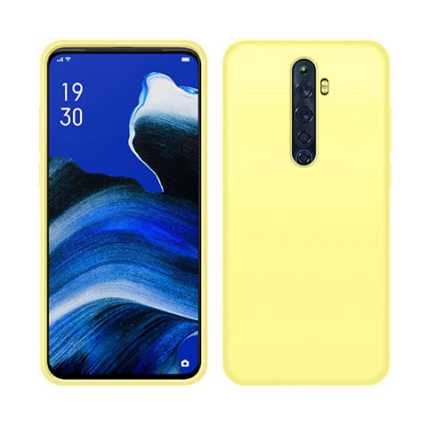 Funda Silicona Ultrafina Goma 360 Grados Carcasa S03 para Oppo Reno2 Z Amarillo