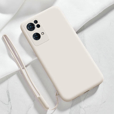 Funda Silicona Ultrafina Goma 360 Grados Carcasa S03 para Oppo Reno7 Pro 5G Blanco