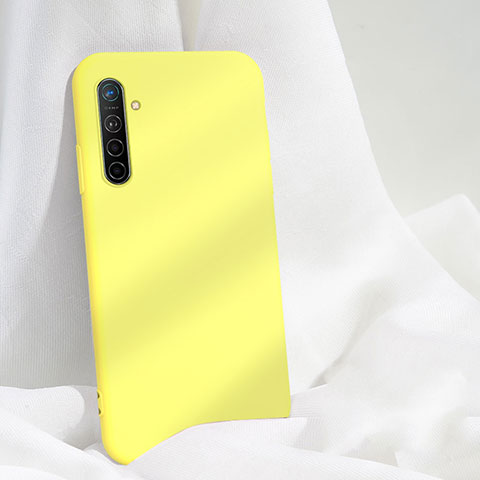 Funda Silicona Ultrafina Goma 360 Grados Carcasa S03 para Realme X2 Amarillo