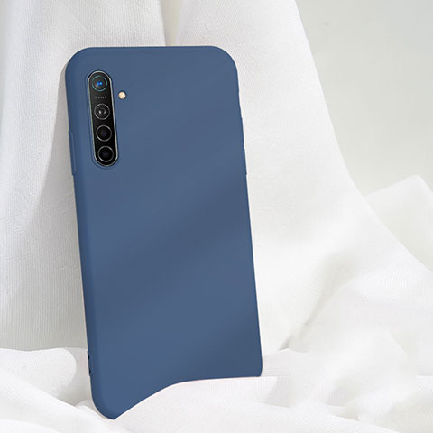 Funda Silicona Ultrafina Goma 360 Grados Carcasa S03 para Realme XT Azul