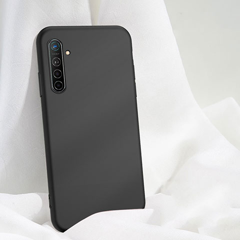 Funda Silicona Ultrafina Goma 360 Grados Carcasa S03 para Realme XT Negro